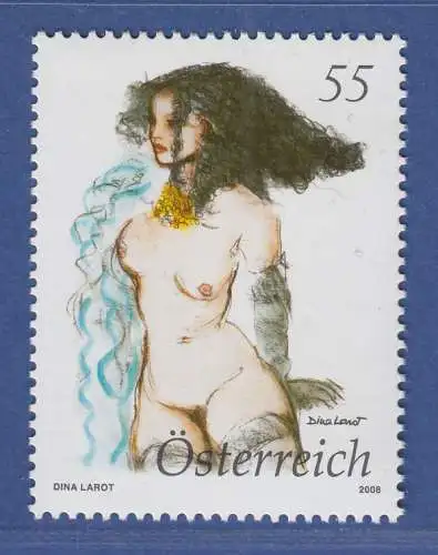 Österreich 2008 Sondermarke Aktgemälde Dina Larot Mi.-Nr. 2772