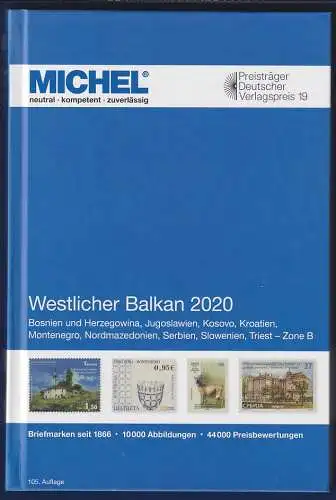 MICHEL Europa-Katalog 2020 Band 6 Westlicher Balkan, Top-Zustand