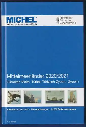 MICHEL Europa-Katalog 2020-21 Band 9 Mittelmeerländer, Top-Zustand