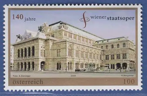 Österreich 2009 Sondermarke Wiener Staatsoper  Mi.-Nr. 2808