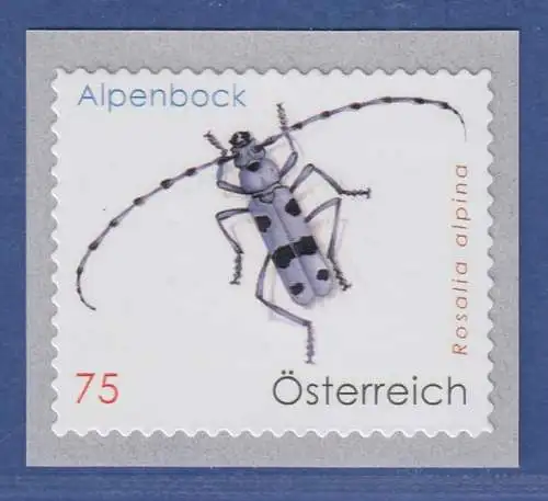 Österreich 2009 Freimarke Tierschutz Alpenbock  Mi.-Nr. 2817