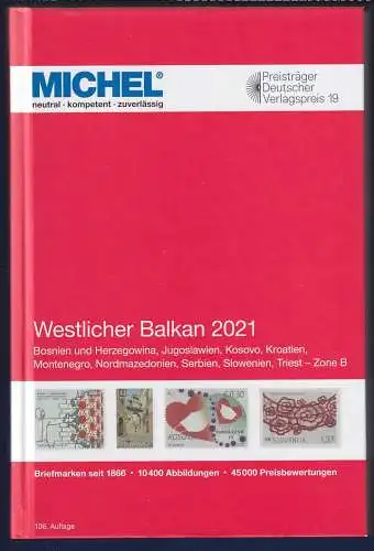 MICHEL Europa-Katalog 2021 Band 6 Westlicher Balkan, Top-Zustand