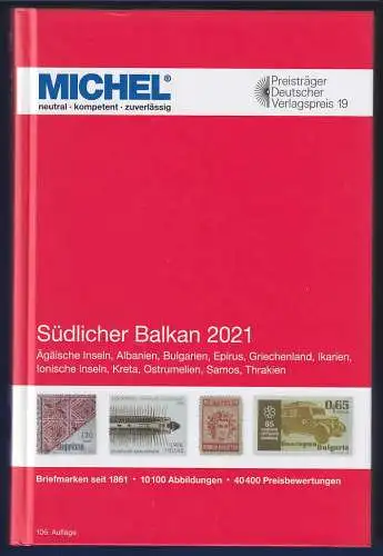 MICHEL Europa-Katalog 2021 Band 7 Südlicher Balkan, Top-Zustand