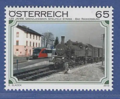 Österreich 2010 Sondermarke Eisenbahnen Grenzlandbahn  Mi.-Nr. 2882