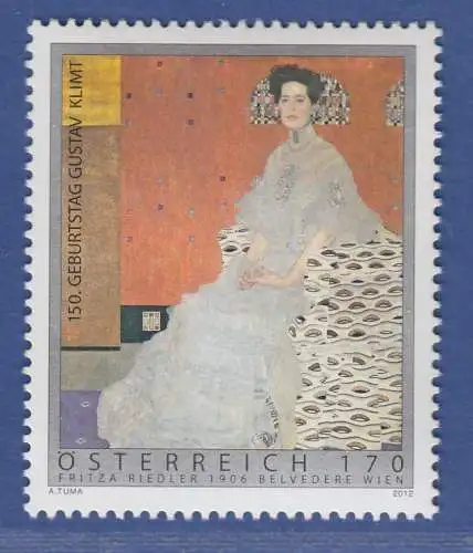 Österreich 2012 Sondermarke Gustav Klimt Bildnis Fritza Riedler Mi-Nr. 3009