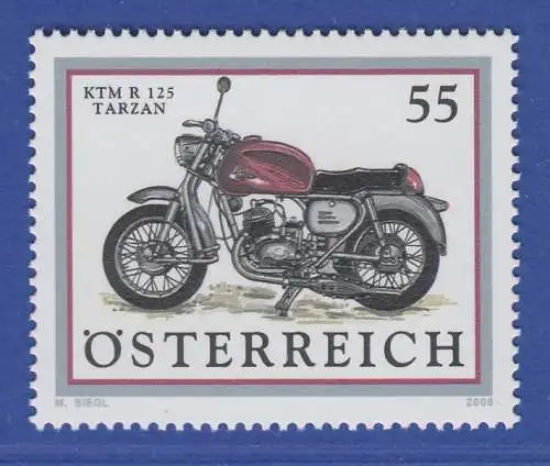 Österreich 2006 Sondermarke Motorräder KTM R125 Tarzan   Mi.-Nr. 2615