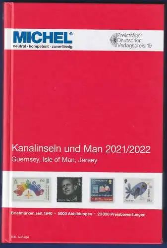 MICHEL Europa-Katalog 2021-22 Band 14 Kanalinseln und Man, Top-Zustand