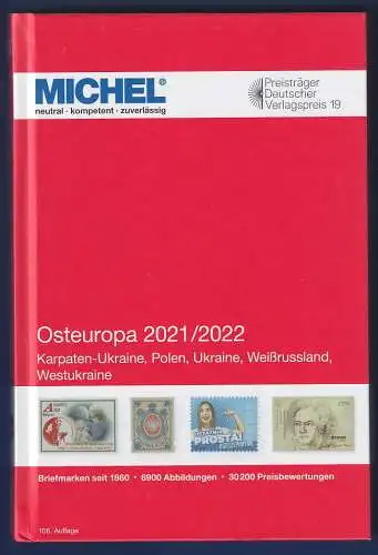 MICHEL Europa-Katalog 2021-22 Band 15 Osteuropa, Top-Zustand