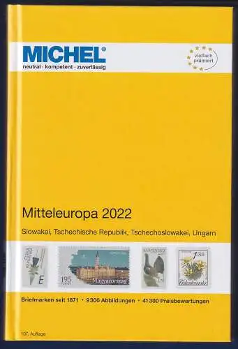 MICHEL Europa-Katalog 2022 Band 2 Mitteleuropa, Top-Zustand