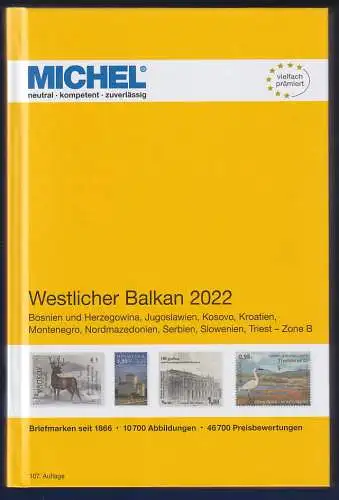 MICHEL Europa-Katalog 2022 Band 6 Westlicher Balkan, Top-Zustand