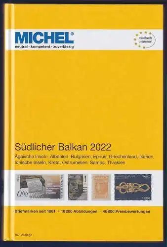 MICHEL Europa-Katalog 2022 Band 7 Südlicher Balkan, Top-Zustand