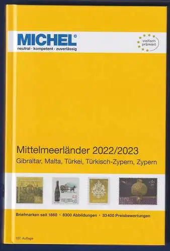 MICHEL Europa-Katalog 2022-23 Band 9 Mittelmeerländer, Top-Zustand