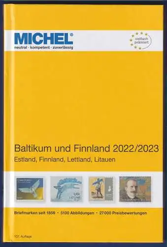 MICHEL Europa-Katalog 2022-23 Band 11 Baltikum und Finnland, Top-Zustand