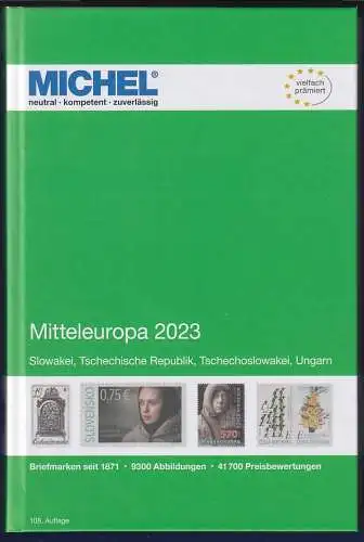 MICHEL Europa-Katalog 2023 Band 2 Mitteleuropa, Top-Zustand