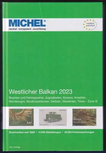 MICHEL Europa-Katalog 2023 Band 6 Westlicher Balkan, Top-Zustand