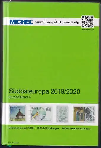 MICHEL Europa-Katalog 2019/20 Band 4 Südosteuropa, Top-Zustand