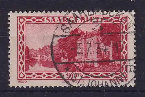 Saargebiet 1932 Kaserne Saarlouis Mi.-Nr. 160 gestempelt