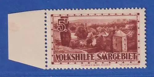 Saargebiet 1932 Volkshilfe Mi.-Nr. 167 ungebraucht * gpr. HOFFMANN BPP