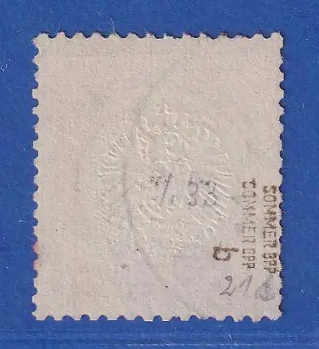 Dt. Reich gr. Brustschild 2 1/2 Gr Mi.-Nr. 21b O gpr. SOMMER BPP  ANSEHEN