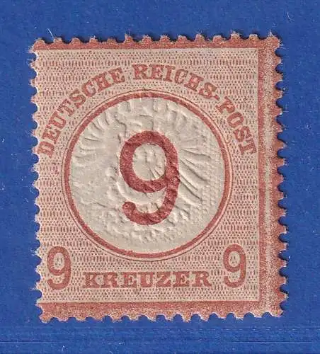 Dt. Reich 9 Kreuzer braunorange Mi.-Nr. 30 ungebraucht * ANSEHEN