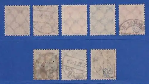 Dt. Reich 1922/23 Arbeiter Mi.-Nr. 238-245 O teils gpr. INFLA  