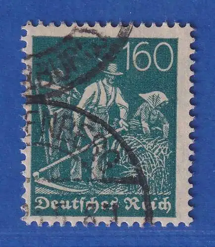 Dt. Reich 1922 Arbeiter 160 Pfg Mi.-Nr. 190 gestempelt gpr. INFLA  