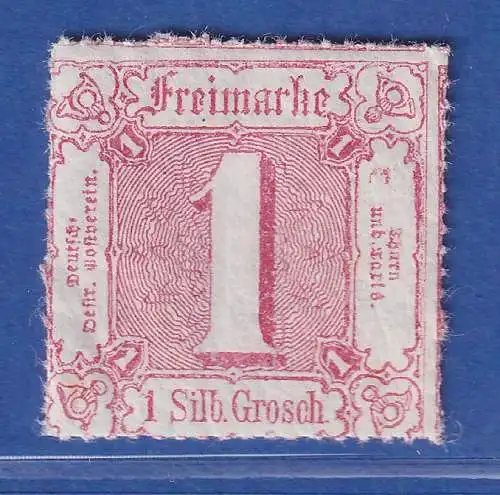 Thurn und Taxis 1865 Freimarke 1 Sgr. karminrot Mi.-Nr 38 postfrisch ** 