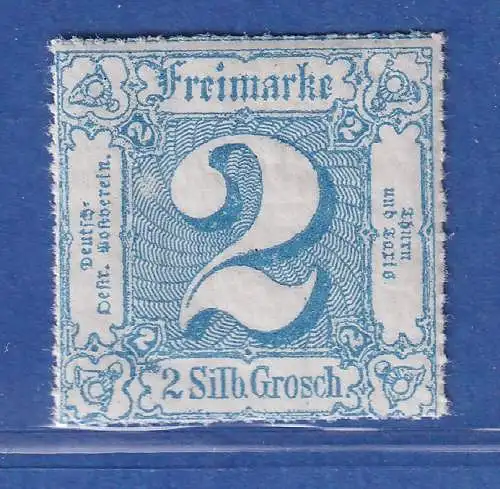 Thurn und Taxis 1865 Freimarke 2 Sgr. blau Mi.-Nr 39 postfrisch ** 