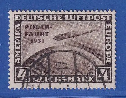 Dt. Reich Zeppelin Polarfahrt 4RM Mi.-Nr. 458 O gpr. SCHLEGEL BPP  ANSEHEN