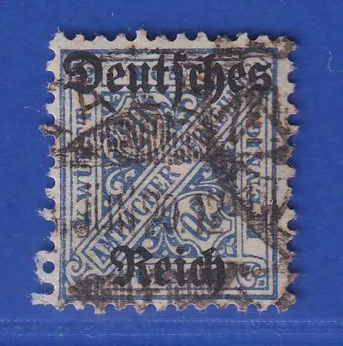 Dt. Reich 1920 Dienstmarke 20 Pfg.  Mi.-Nr. 60Y gestempelt gpr. INFLA