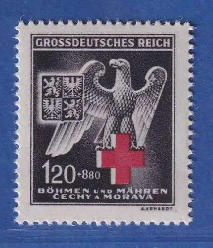 Böhmen und Mähren 1943 Rotes Kreuz , Adler Mi.-Nr. 132  ** 