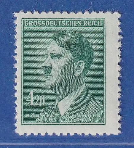 Böhmen und Mähren 1945 Freimarke Adolf Hitler 4,20 Kr. Mi.-Nr. 142 ** 