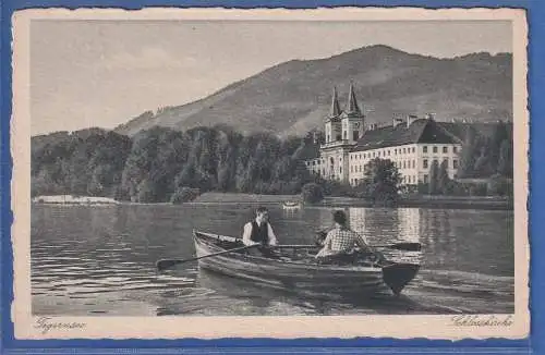 Alte AK Bayern Tegernsee Schlosskirche, ungelaufen