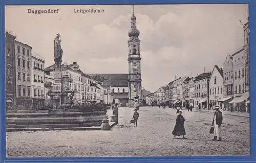 Alte AK Bayern Deggendorf Luitpoldplatz, ungelaufen