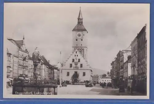 Alte AK Bayern Deggendorf-Luitpoldplatz, ungelaufen