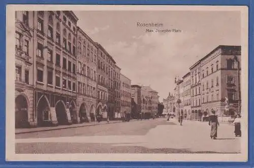 Alte AK Bayern Rosenheim Max Josephs-Platz, ungelaufen