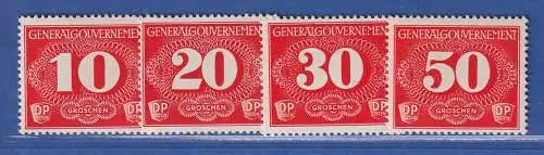 Generalgouvernement 1940 Zustellungsmarken Mi.-Nr. 1-4 Satz kpl. **