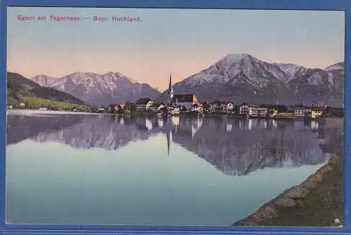 Alte AK Bayern Egern am Tegernsee  Bayr. Hochland, gebraucht