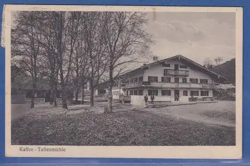 Alte AK Bayern  Tegernsee Kaffee-Tuftenmühle, gel. 1936