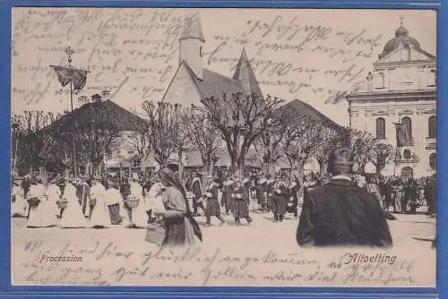 Alte AK Bayern  Altötting Procession, gel. 1915