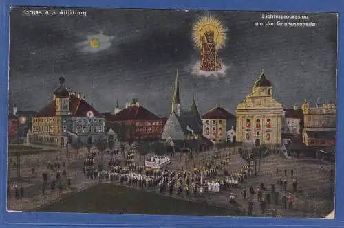 Alte AK Bayern  Gruss aus Altötting , gel. 1922