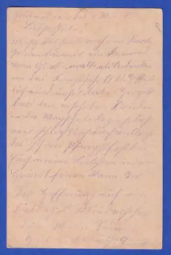 Bayern 1915 Handgemalte Postkarte Ostergruß als Feldpost gel. nach Stein/Traun