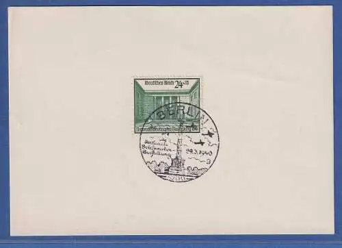 Dt. Reich 1940 Briefmarkenausstellung Mi.-Nr. 743 mit So.-O BERLIN auf Karte