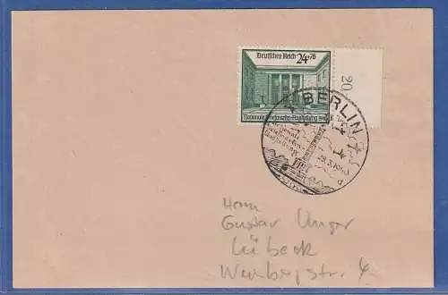 Dt. Reich 1940 Briefmarkenausstellung Mi.-Nr. 743 auf FDC mit So.-O BERLIN 