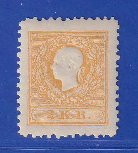 Österreich Kaiser Franz Joseph 2 Kr Neudruck 1887 Mi.-Nr. 10ND VI postfrisch **