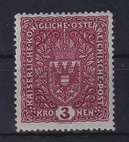 Österreich 1916 Wappen 3 Kr Mi.-Nr. 201 I postfrisch **