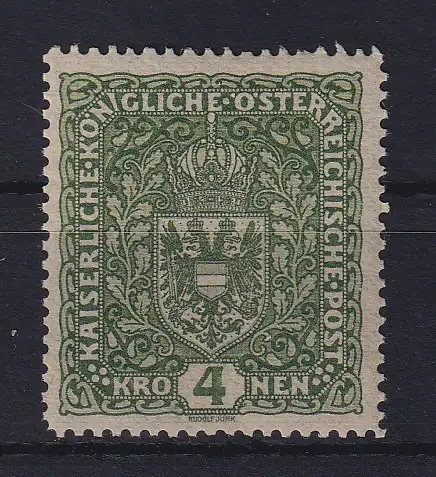 Österreich 1916 Wappen 4 Kr Mi.-Nr. 202 II postfrisch **