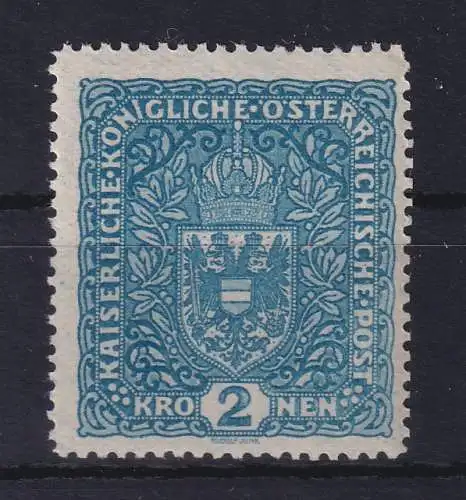 Österreich 1917 Wappen 2 Kr Mi.-Nr. 204 II x postfrisch **