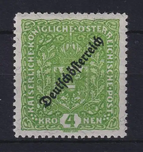 Österreich 1919 Aufdruck Deutschösterreich 2 Kr Mi.-Nr. 245 II B postfrisch **