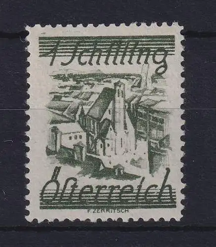 Österreich 1925 Minoritenkirche Wien 1 Schilling Mi.-Nr. 466a ungebraucht *